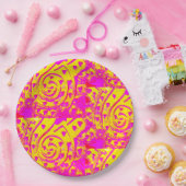 Spirale vlam! papieren bordje (Feest)