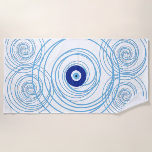 Spirale zomer voor de bescherming van het boze oog strandlaken