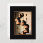 Spiraled Clay Wind Chimes nog steeds Life Miss You Briefkaart (Voorkant / Achterkant)