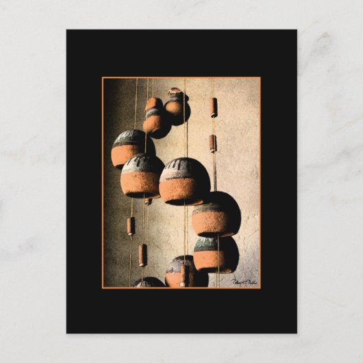 Spiraled Clay Wind Chimes nog steeds Life Miss You Briefkaart (Voorkant)