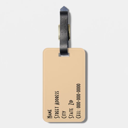 Spiraled Clay Wind Chimes still Life Bagagelabel (Achterkant verticaal)