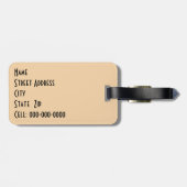 Spiraled Clay Wind Chimes still Life Bagagelabel (Achterkant horizontaal)