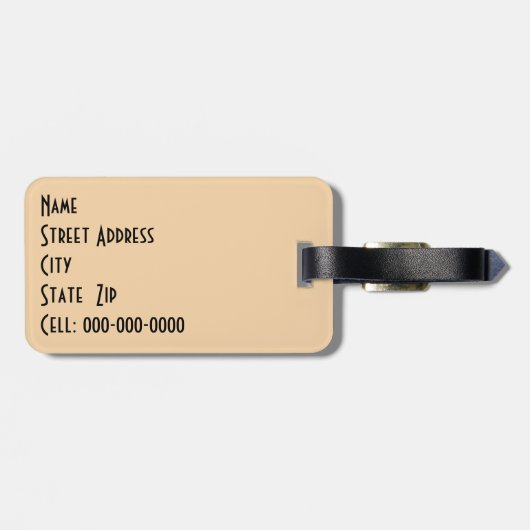 Spiraled Clay Wind Chimes still Life Bagagelabel (Achterkant horizontaal)