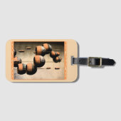 Spiraled Clay Wind Chimes still Life Bagagelabel (Voorkant (horizontaal))