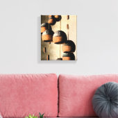 Spiraled Clay Wind Chimes still Life Canvas Afdruk (Insitu (Woonkamer))