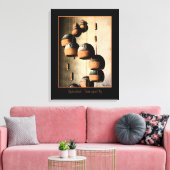 Spiraled Clay Wind Chimes still Life Canvas Afdruk (Insitu (Woonkamer))