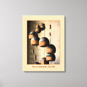 Spiraled Clay Wind Chimes still Life Canvas Afdruk (Voorkant)