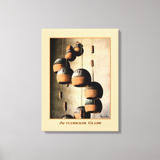 Spiraled Clay Wind Chimes still Life Canvas Afdruk (Voorkant)
