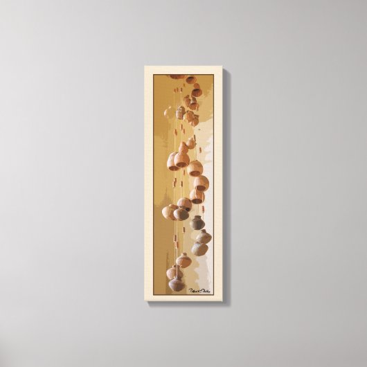 Spiraled Clay Wind Chimes still Life Canvas Afdruk (Voorkant)