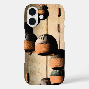 Spiraled Clay Wind Chimes still Life iPhone 16 Hoesje