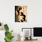 Spiraled Clay Wind Chimes still Life Poster (Thuiskantoor)