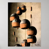 Spiraled Clay Wind Chimes still Life Poster (Voorkant)