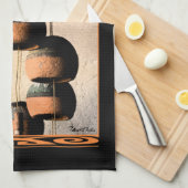 Spiraled Clay Wind Chimes still Life Theedoek (Quarter Fold)