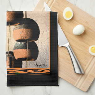 Spiraled Clay Wind Chimes still Life Theedoek