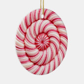 spiraled-pepermuntsmaak keramisch ornament (Rechts)
