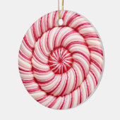 spiraled-pepermuntsmaak keramisch ornament (Links)