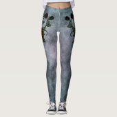 Spiraled Splendor: een Rozen wijnstokverhaal Leggings (Voorkant)