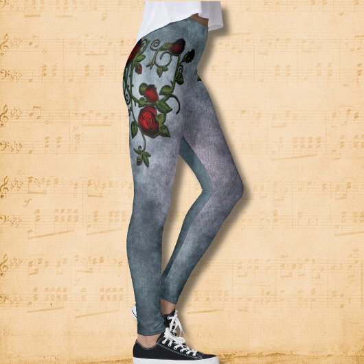 Spiraled Splendor: een Rozen wijnstokverhaal Leggings