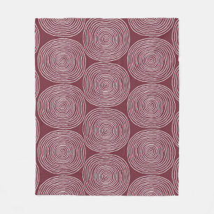 Spiraled Whimsy: artistieke compositie Fleece Deken