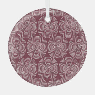 Spiraled Whimsy: artistieke compositie Glas Ornament