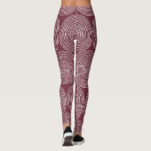 Spiraled Whimsy: artistieke  compositie Leggings (Achterkant)