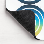 SPIRALEN BLAUW GROEN PATROON MUISMAT (Hoek)