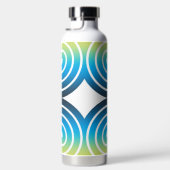 SPIRALEN BLAUW GROEN PATROON WATERFLES (Rechts)