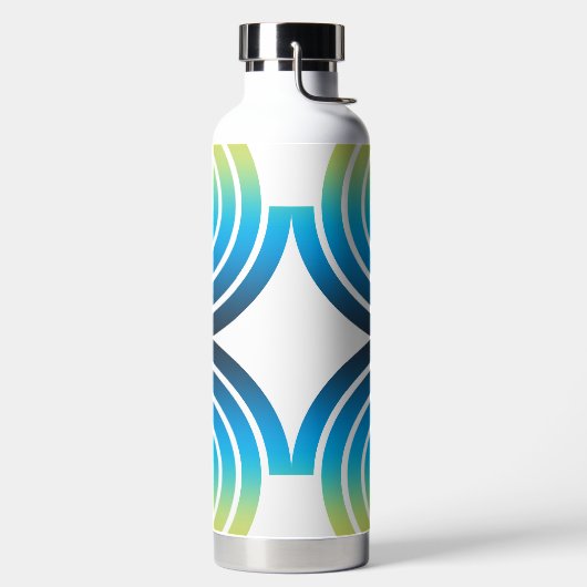 SPIRALEN BLAUW GROEN PATROON WATERFLES (Links)