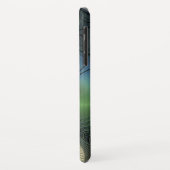 Spiralen Blauwgroen Beige Groene Abstracte Fractal Case-Mate iPhone Case (Achterkant/links)