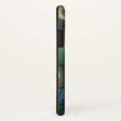 Spiralen Blauwgroen Beige Groene Abstracte Fractal Case-Mate iPhone Case (Achterkant/rechts)