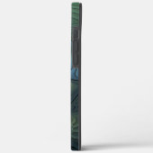 Spiralen Blauwgroen Beige Groene Abstracte Fractal Case-Mate iPhone Case (Achterkant / Links)