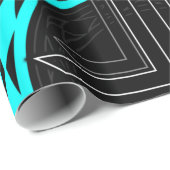 Spiralen en diamanten in turkooise cadeaupapier (Rol Hoek)