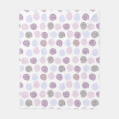 Spiralen Fleece Deken (Voorkant)