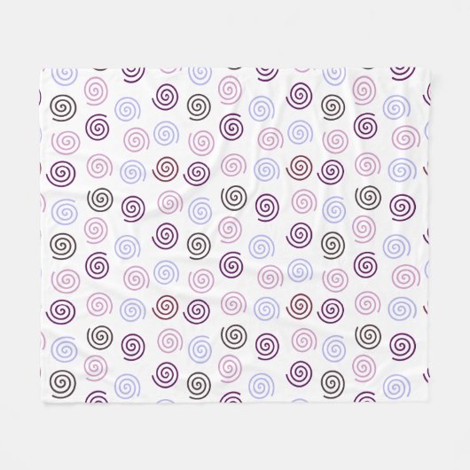 Spiralen Fleece Deken (Voorkant (Horizontaal))