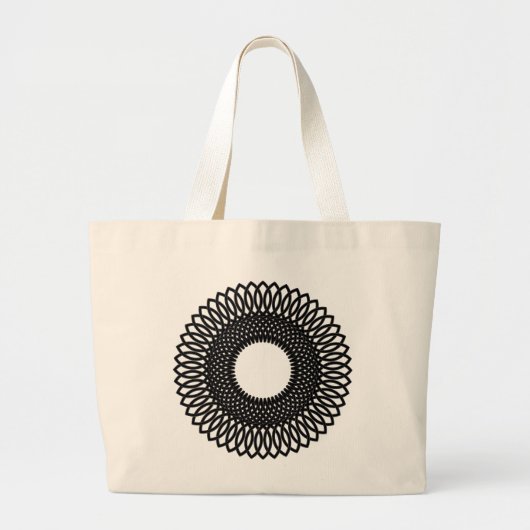 Spiralen Grote Tote Bag (Voorkant)