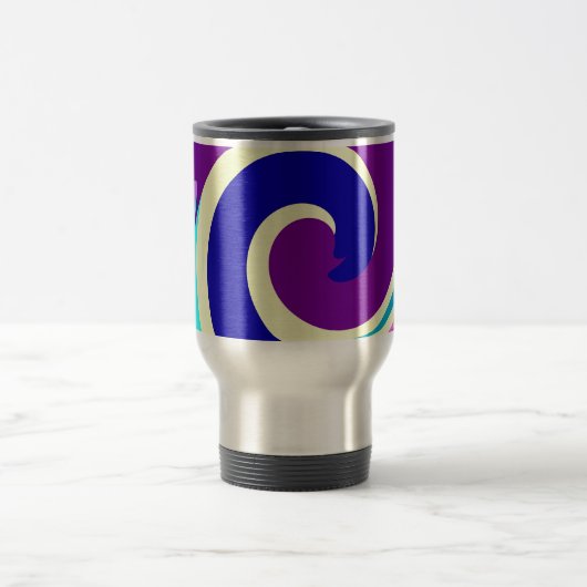 Spiralen kleur reisbeker (Center)