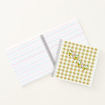 Spiralen notitieboek. Schrijven alfabet letters