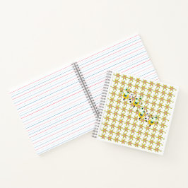 Spiralen notitieboek. Schrijven alfabet letters Notitieboek