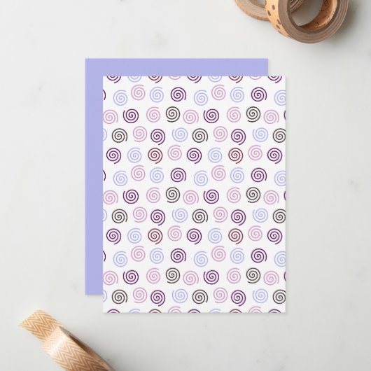 Spiralen Notitiekaartje (Voorkant / Achterkant in situ)