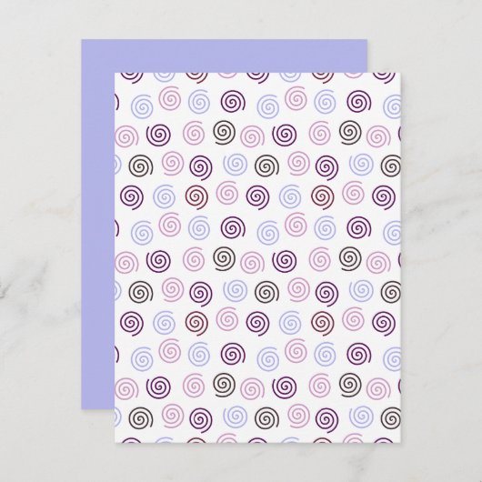 Spiralen Notitiekaartje (Voorkant / Achterkant)