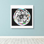 Spiralen opnieuw canvas afdruk (Insitu (Houten vloer))