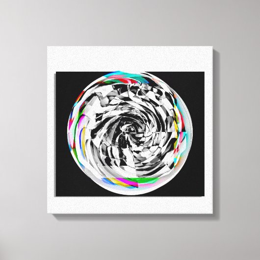 Spiralen opnieuw canvas afdruk (Voorkant)