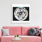 Spiralen opnieuw canvas afdruk (Insitu (Woonkamer))