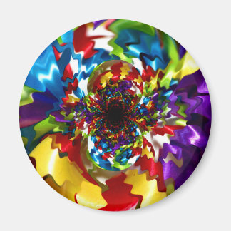 Spiralen van Vreugde Kaleidoscoop Fractal Art Magneet