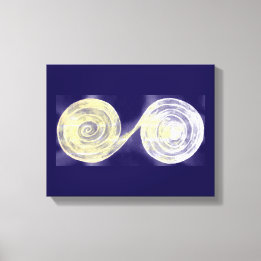 Spiralen Wit Canvas Print