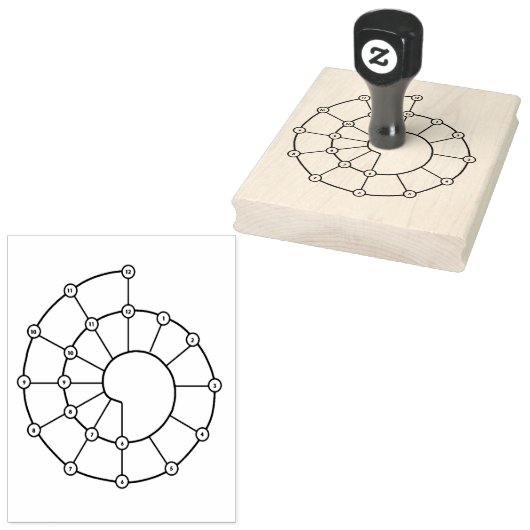 Spiralex Rubber Stamp voor Bullet Journaling Rubberstempel (Gestempeld)