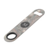 "spiralfilmfrost" Monogrammed Speed Bottle Opener Speed Flessenopener (Voorkant Gekanteld)