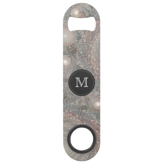 "spiralfilmfrost" Monogrammed Speed Bottle Opener Speed Flessenopener (Voorkant)