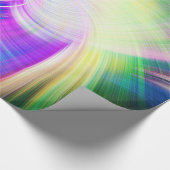 SPIRALFLUO - Psychedelic Colorful Modern Fractal - Cadeaupapier (Hoek)