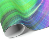 SPIRALFLUO - Psychedelic Colorful Modern Fractal - Cadeaupapier (Rol Hoek)